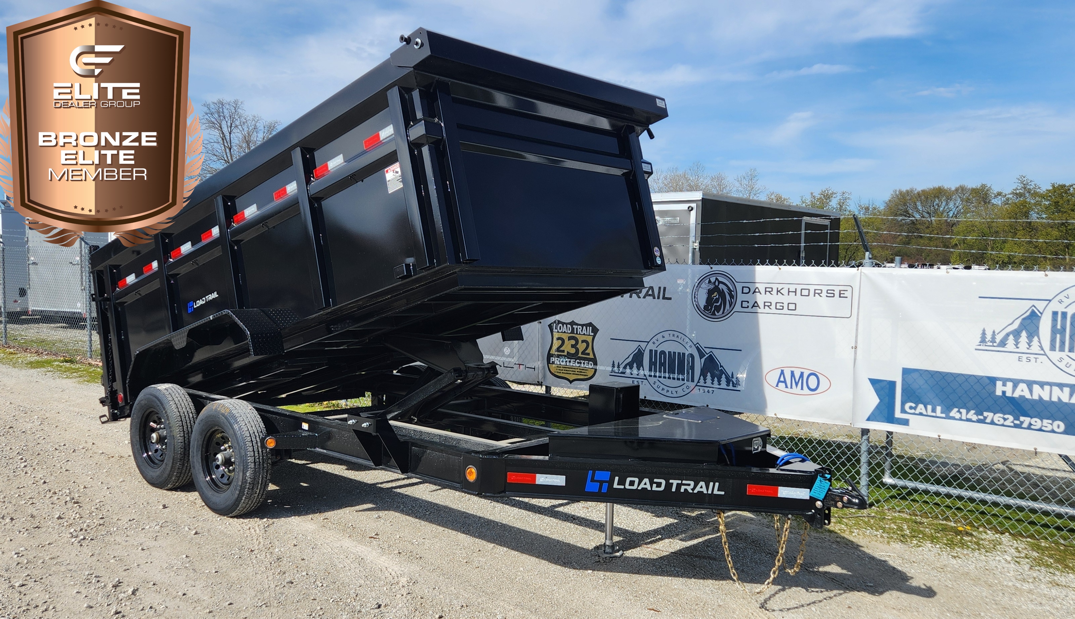 Load Trail 83 X 14 Tandem Axle 14,000 Lb Low Profile Dump Trailer with Hydraulic Jack /4